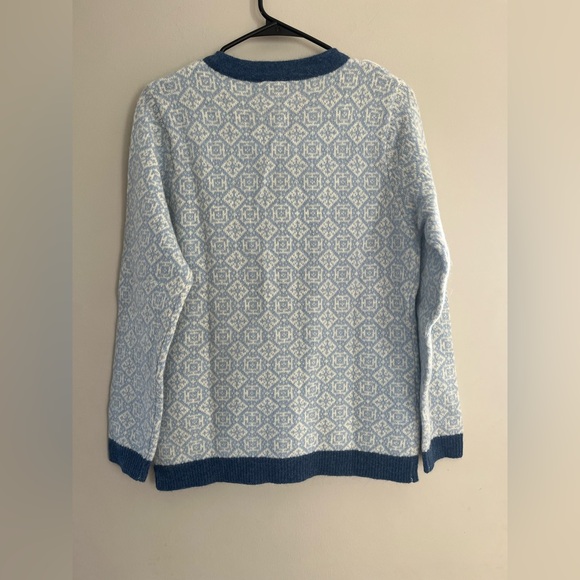 Icewear Iceland Wool Sweater Cardigan Womens Full Zip Fair Isle Nordic NWT - Picture 4 of 4